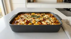 Cremiger Kürbis-Gnocchi-Auflauf mit Feta – schnell im Ofen, perfekt für den Herbst