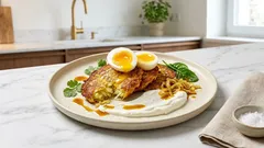 Curry-Kartoffel-Kohl-Puffer mit Ei – knusprig, saftig, schnell gemacht