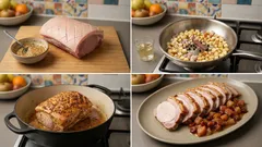 Schweinelende aus dem Ofen mit Senfkruste – dazu schnelles Apfelchutney