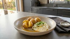 Pellkartoffeln mit Quark und Leinöl – so wird der Kräuterquark extra cremig