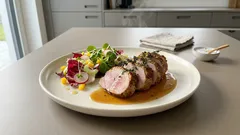 Schweinefilet mit Kräuter-Senf-Kruste aus dem Ofen – so bleibt es richtig saftig