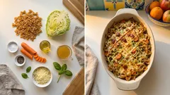 So wird er nicht wässrig: Nudel-Spitzkohlauflauf mit knuspriger Mozzarella-Kruste