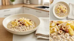 Bircher Müsli Karibik-Style: Overnight mit Ananas, Kokosdrink und Haselnüssen