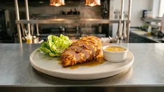 Hähnchenbrust in Cornflakes-Panade – knusprig in der Pfanne, mit Ananas-Ketchup