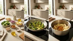 Brokkoli-Cashew-Curry mit Kokosmilch: cremig, mild und in klaren Schritten gekocht