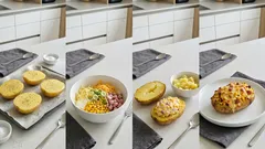 Baked Potatoes aus dem Ofen – mit Käse, Speck und Mais goldbraun überbacken