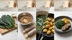 Vegetarischer Grünkohl mit Veggie-Pinkel – so gelingt der norddeutsche Klassiker