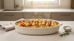 Karotten-Pastinaken-Gratin aus dem Ofen – cremig, knusprig und nicht wässrig