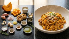 Pasta mit Kürbis-Bolognese: herzhaft, cremig und perfekt für kühle Tage