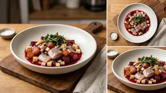 Matjessalat mit Ofen-Roter Bete: frisch, würzig und gut vorzubereiten