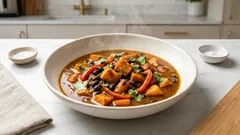 Jerk-Curry mit Süßkartoffel & schwarzen Bohnen – würzig, cremig und schnell im Topf