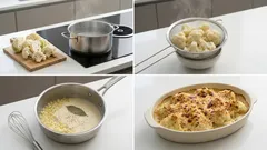 Blumenkohl-Gratin wie aus dem Ofenrestaurant – cremig, mit knuspriger Käsekruste