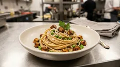 Vegetarische Carbonara mit Räuchertofu – cremig, würzig und schnell gemacht