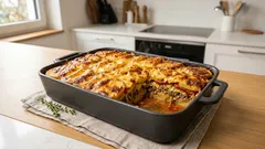 Hackfleisch-Kartoffelauflauf mit Lauch und Tomaten – saftig geschichtet, goldbraun überbacken