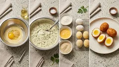 Frittierte Eier mit Remoulade – außen knusprig, innen zart (Bistro-Stil)